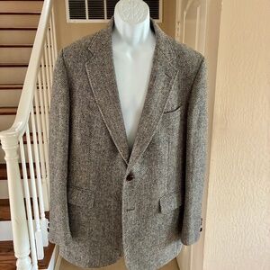 Nordstrom 100% Scottish Wool Handwoven Harris Tweed Jacket Sportcoat 44